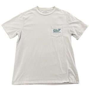 Vineyard Vines White Men's T-Shirt Crane Whale